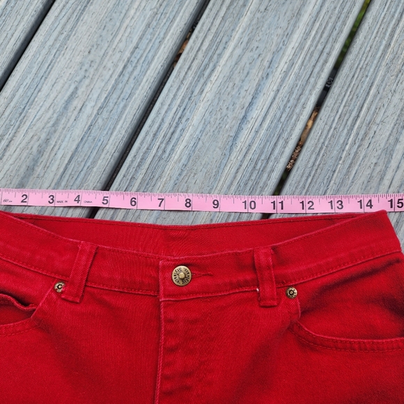 10p Red denim capris - Picture 7 of 10